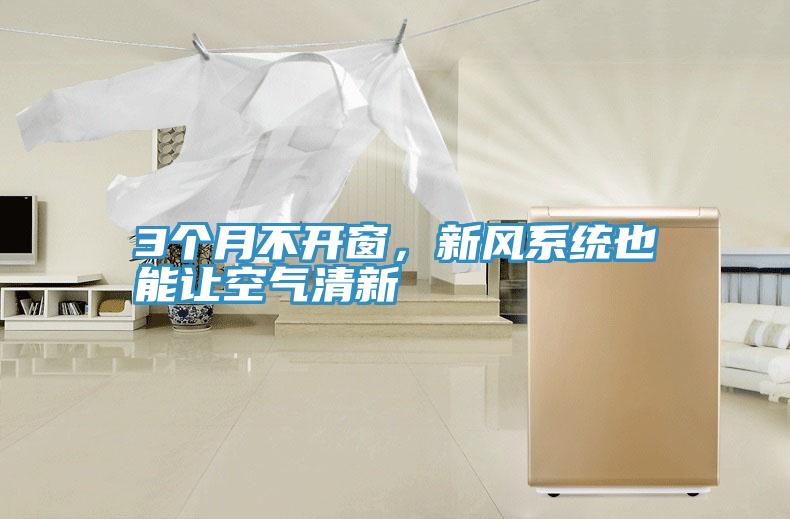 3個月不開窗，新風系統(tǒng)也能讓空氣清新