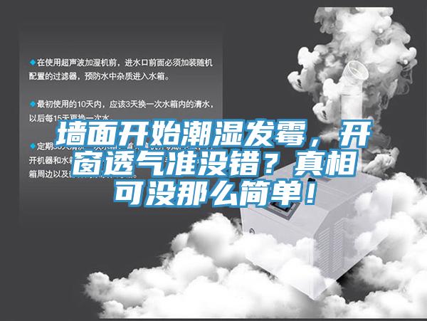 墻面開始潮濕發(fā)霉，開窗透氣準沒錯？真相可沒那么簡單！