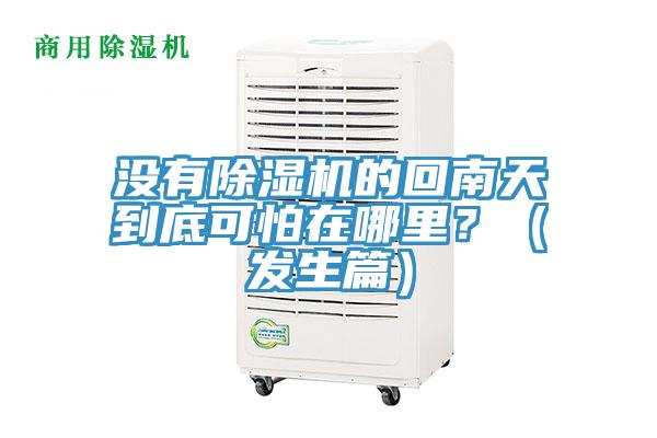 沒有除濕機(jī)的回南天到底可怕在哪里？（發(fā)生篇）