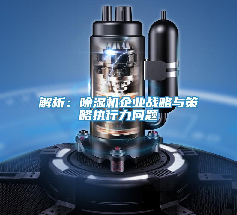解析：除濕機企業(yè)戰(zhàn)略與策略執(zhí)行力問題