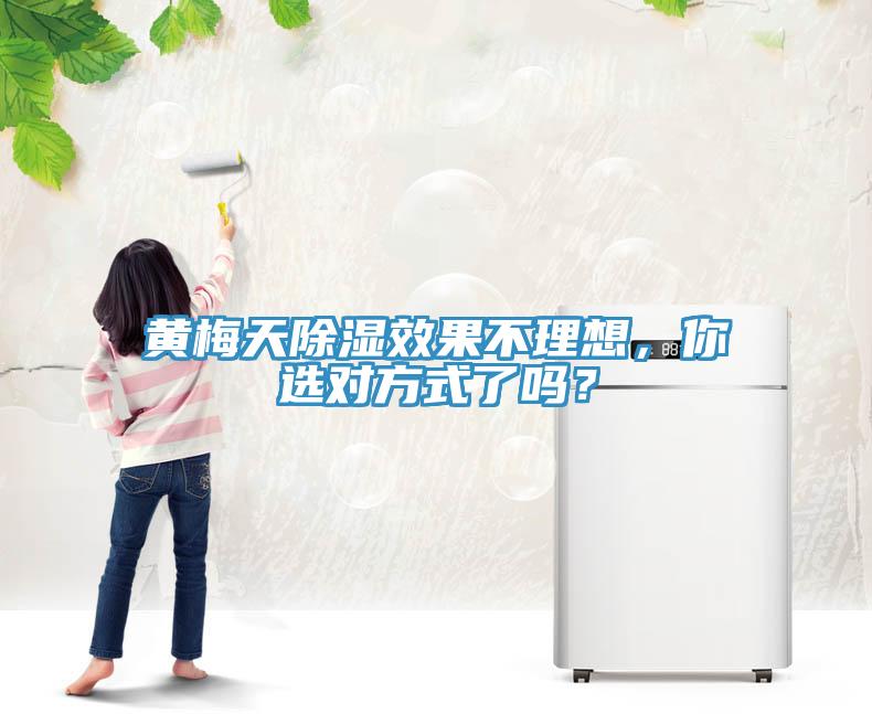 黃梅天除濕效果不理想，你選對方式了嗎？