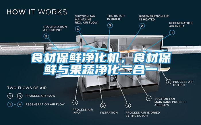 食材保鮮凈化機，食材保鮮與果蔬凈化二合一