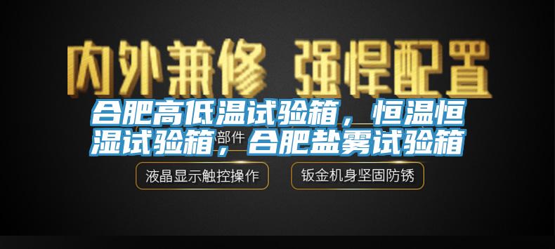 合肥高低溫試驗箱，恒溫恒濕試驗箱，合肥鹽霧試驗箱