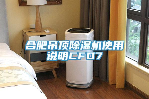 合肥吊頂除濕機(jī)使用說明CFD7