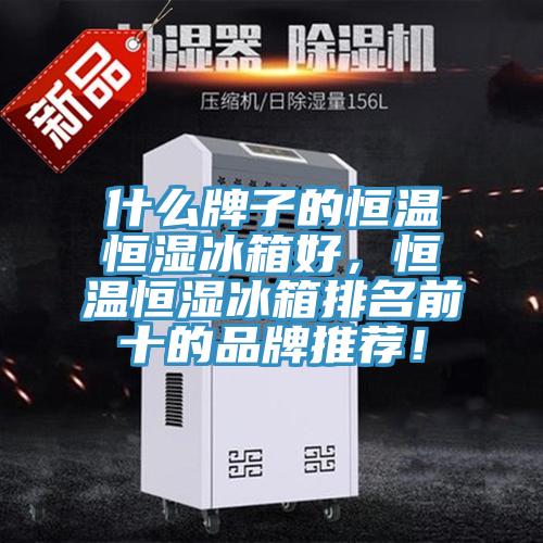 什么牌子的恒溫恒濕冰箱好，恒溫恒濕冰箱排名前十的品牌推薦！