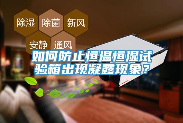 如何防止恒溫恒濕試驗箱出現(xiàn)凝露現(xiàn)象？