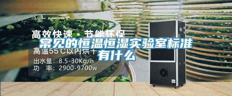 常見的恒溫恒濕實驗室標準有什么