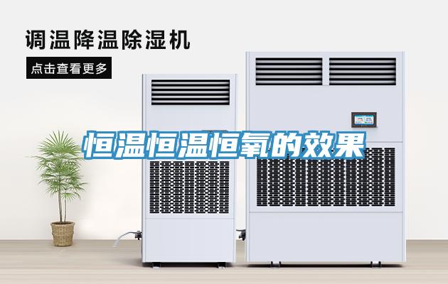 恒溫恒溫恒氧的效果