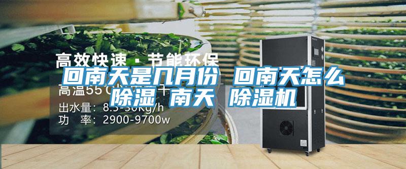 回南天是幾月份 回南天怎么除濕 南天 除濕機(jī)
