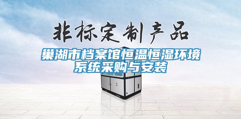 巢湖市檔案館恒溫恒濕環(huán)境系統(tǒng)采購與安裝