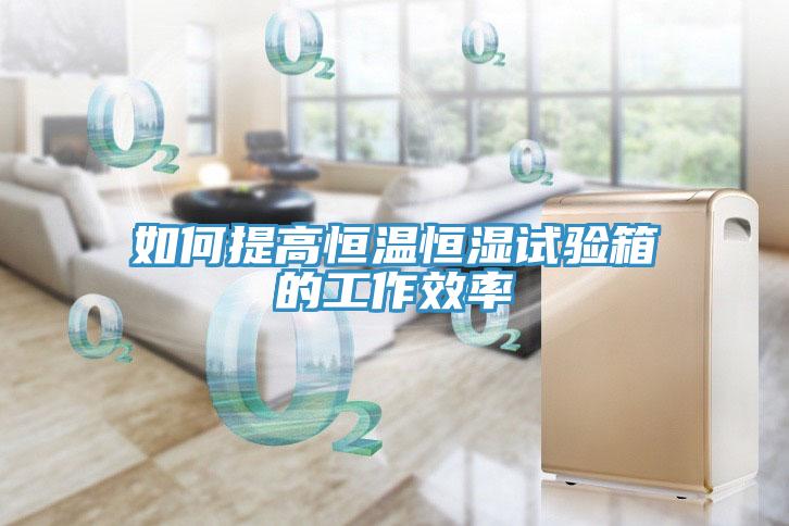 如何提高恒溫恒濕試驗(yàn)箱的工作效率