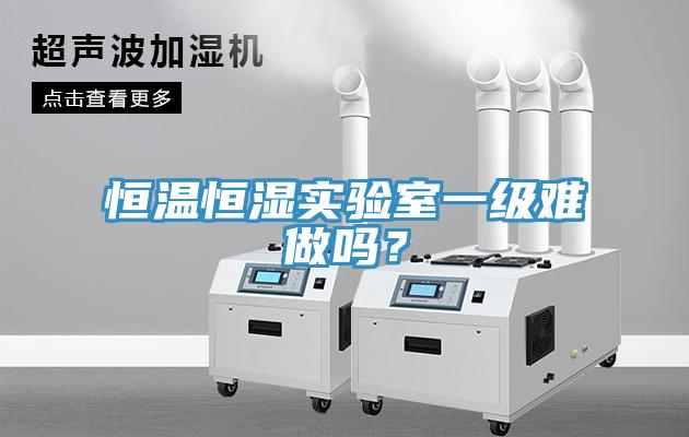 恒溫恒濕實驗室一級難做嗎？
