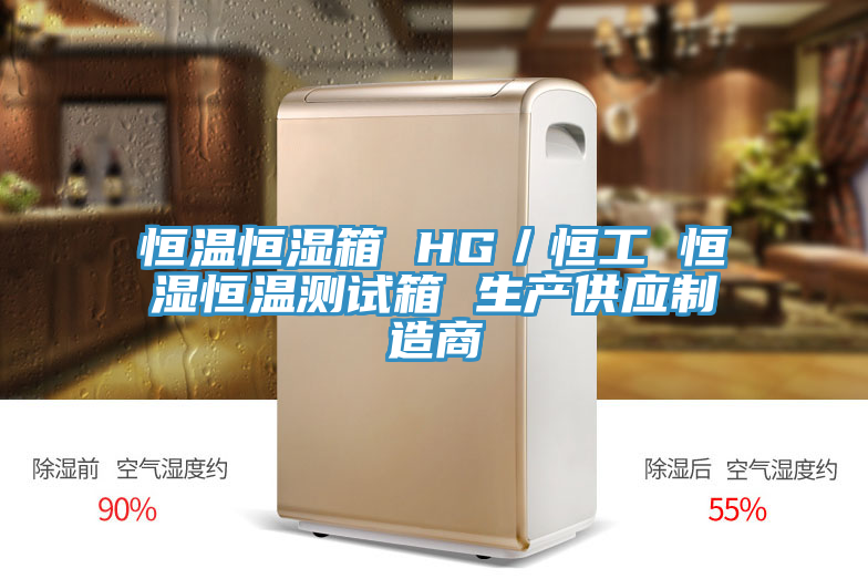 恒溫恒濕箱 HG／恒工 恒濕恒溫測試箱 生產(chǎn)供應制造商