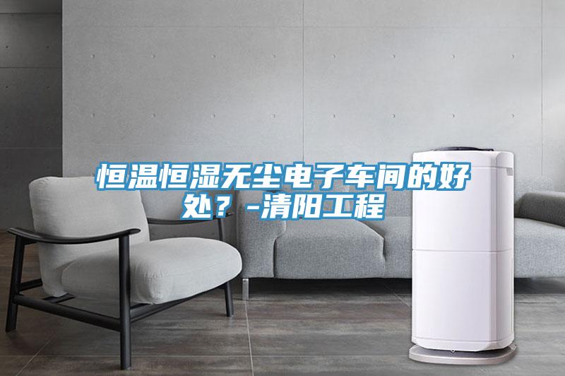 恒溫恒濕無塵電子車間的好處？-清陽工程