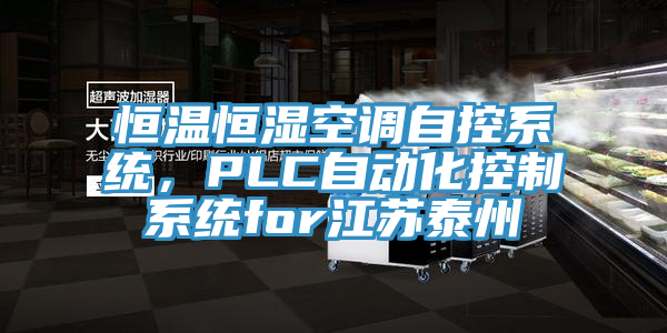 恒溫恒濕空調(diào)自控系統(tǒng)，PLC自動化控制系統(tǒng)for江蘇泰州