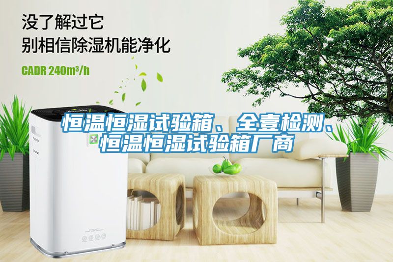 恒溫恒濕試驗箱、全壹檢測、恒溫恒濕試驗箱廠商