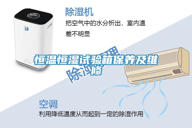 恒溫恒濕試驗箱保養(yǎng)及維修