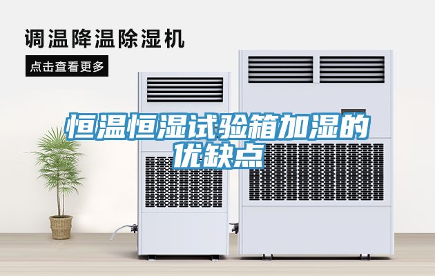 恒溫恒濕試驗(yàn)箱加濕的優(yōu)缺點(diǎn)