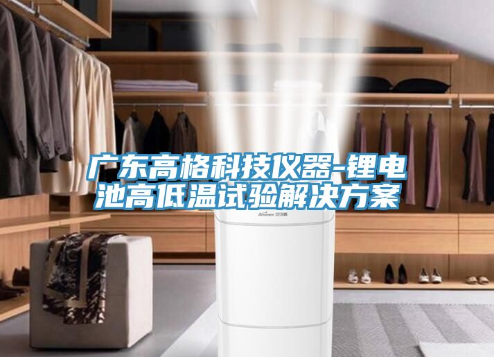 廣東高格科技儀器-鋰電池高低溫試驗解決方案