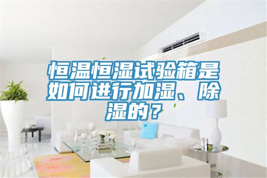 恒溫恒濕試驗箱是如何進行加濕、除濕的？
