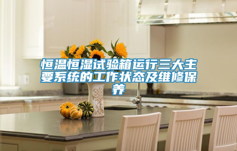 恒溫恒濕試驗箱運行三大主要系統(tǒng)的工作狀態(tài)及維修保養(yǎng)