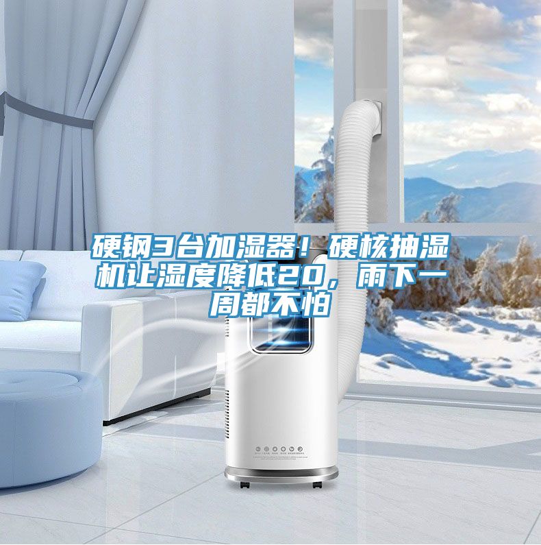 硬鋼3臺加濕器！硬核抽濕機(jī)讓濕度降低20，雨下一周都不怕