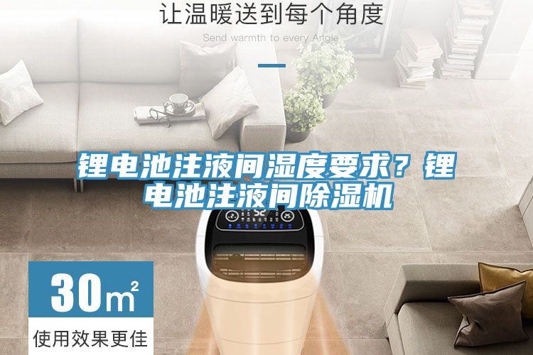 鋰電池注液間濕度要求？鋰電池注液間除濕機