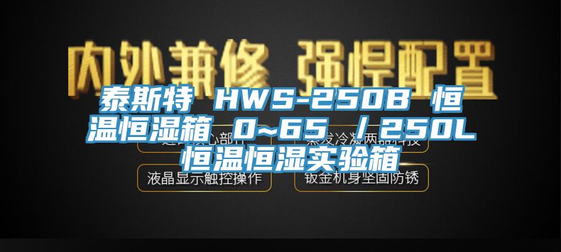 泰斯特 HWS-250B 恒溫恒濕箱 0~65℃／250L 恒溫恒濕實驗箱