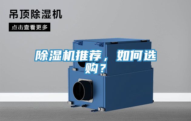 除濕機推薦，如何選購？