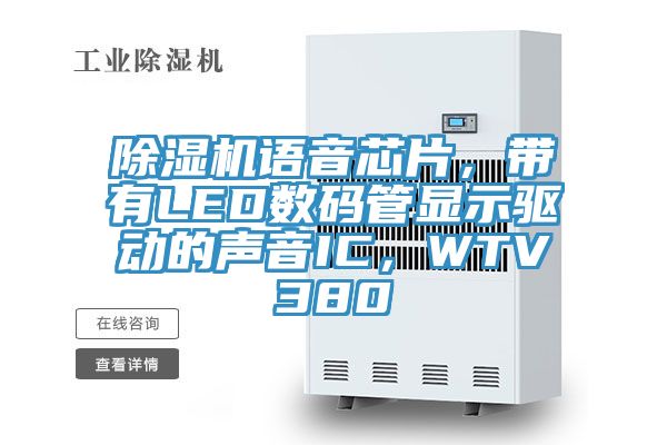 除濕機(jī)語(yǔ)音芯片，帶有LED數(shù)碼管顯示驅(qū)動(dòng)的聲音IC，WTV380
